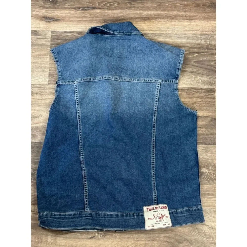 True Religion Denim Vest Men’s Medium
